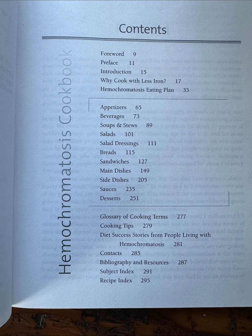 N/A hemochromatosis cookbook